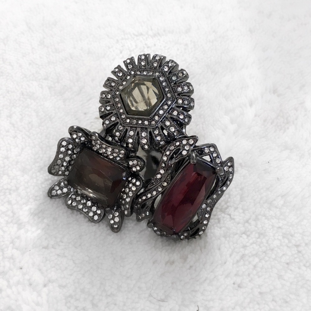 BCBGMaxAzria Gemstone Statement Cocktail Ring – Size 6